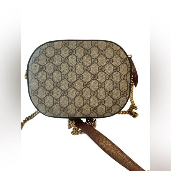 GG Supreme Monogram Cuoio Toscano Mini Chain Shoulder Bag - Picture 3 of 15